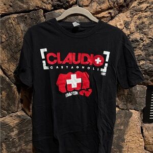 AEW Black and Red Claudio Graphic Tee